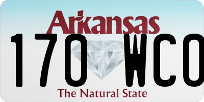 AR license plate 170WCO