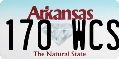 AR license plate 170WCS