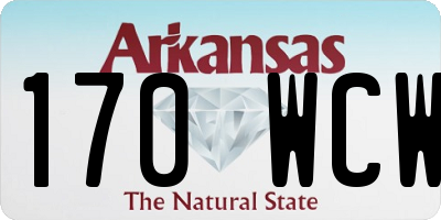 AR license plate 170WCW