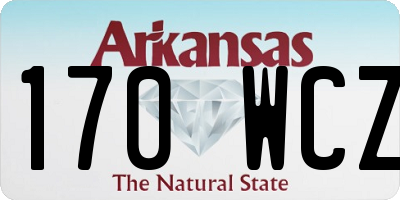 AR license plate 170WCZ