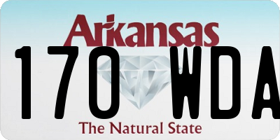 AR license plate 170WDA