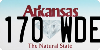 AR license plate 170WDE