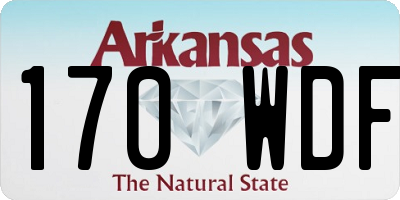 AR license plate 170WDF
