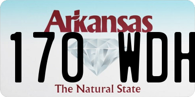 AR license plate 170WDH