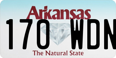 AR license plate 170WDN