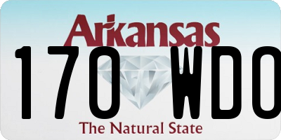 AR license plate 170WDO