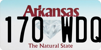 AR license plate 170WDQ
