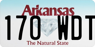 AR license plate 170WDT