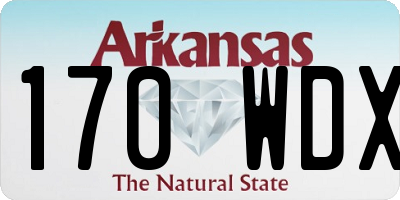 AR license plate 170WDX