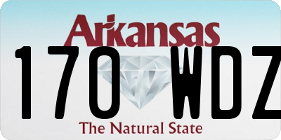 AR license plate 170WDZ