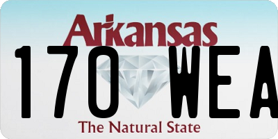 AR license plate 170WEA
