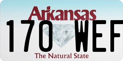 AR license plate 170WEF