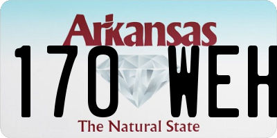 AR license plate 170WEH