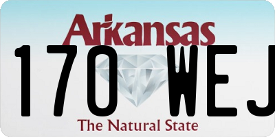 AR license plate 170WEJ