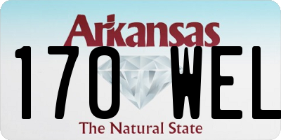 AR license plate 170WEL