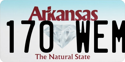 AR license plate 170WEM