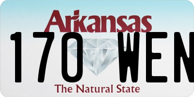 AR license plate 170WEN