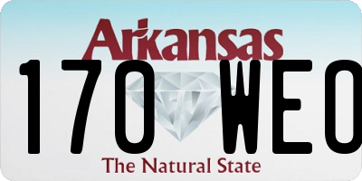 AR license plate 170WEO