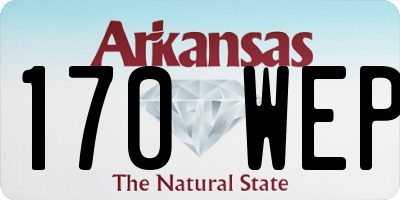 AR license plate 170WEP