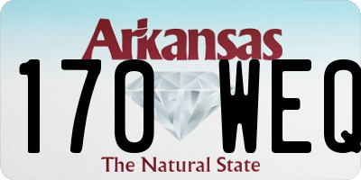 AR license plate 170WEQ