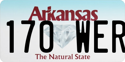 AR license plate 170WER