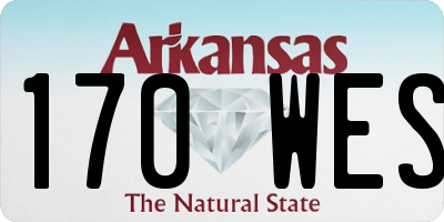 AR license plate 170WES