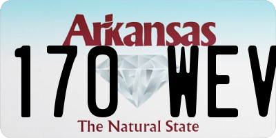 AR license plate 170WEV