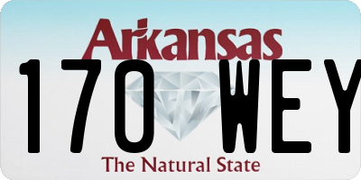 AR license plate 170WEY