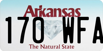 AR license plate 170WFA
