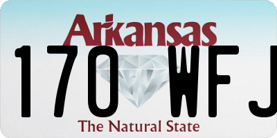 AR license plate 170WFJ