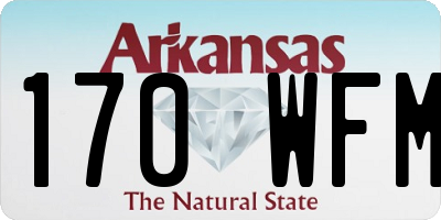 AR license plate 170WFM