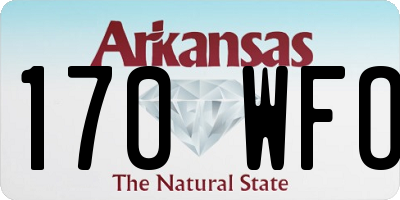 AR license plate 170WFO