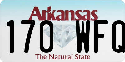 AR license plate 170WFQ