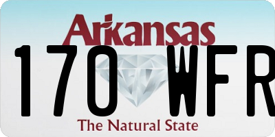 AR license plate 170WFR