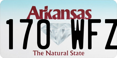 AR license plate 170WFZ