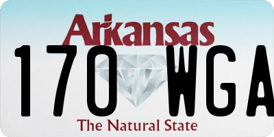 AR license plate 170WGA