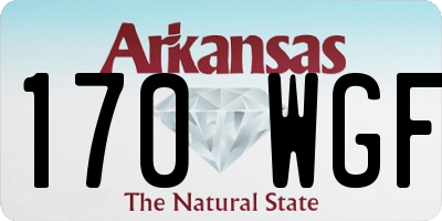 AR license plate 170WGF