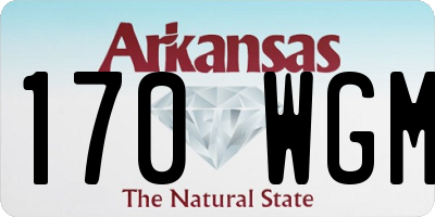 AR license plate 170WGM