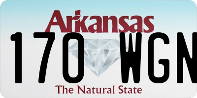 AR license plate 170WGN