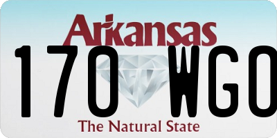 AR license plate 170WGO