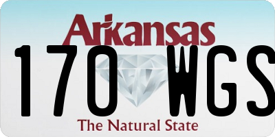 AR license plate 170WGS