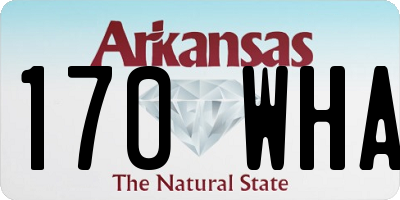AR license plate 170WHA