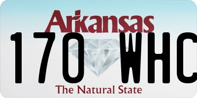 AR license plate 170WHC