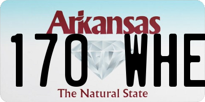 AR license plate 170WHE