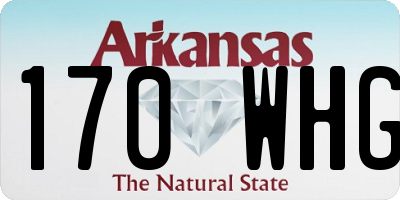 AR license plate 170WHG