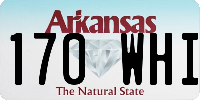 AR license plate 170WHI