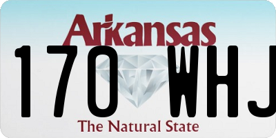 AR license plate 170WHJ