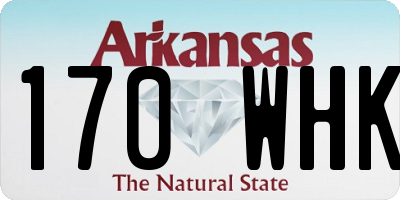 AR license plate 170WHK