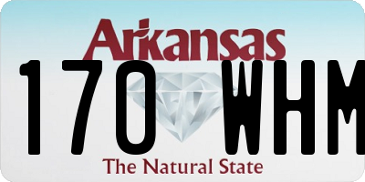 AR license plate 170WHM