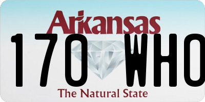 AR license plate 170WHO
